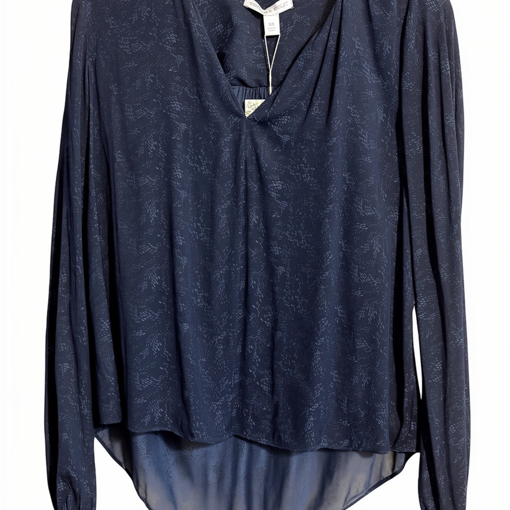 Chelsea & Violet Navy Blouse